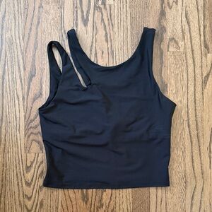 Ecco Black Women's Assymetical Athletic Tank Top
